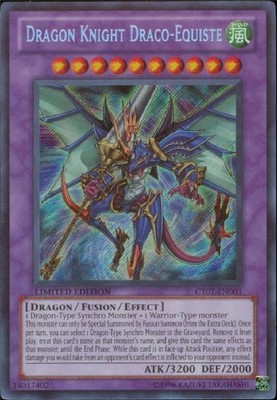 Yugioh! LP Dragon Knight Draco-Equiste - CT07-EN003 - Secret Rare - Limited Edit