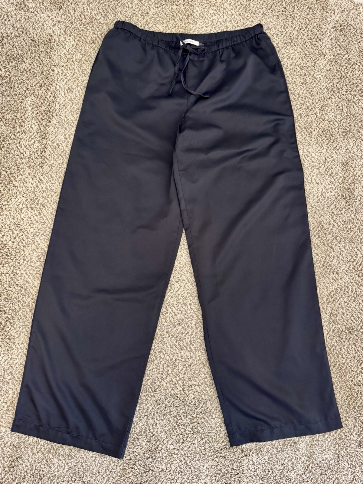 Natori Pajama Pants Black Sz Small Lounge Luxury Luxe Sleepwear