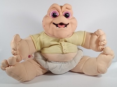 Vintage 1991 Hasbro Dinosaurs Baby Sinclair Talking Plush Doll Pull String Works
