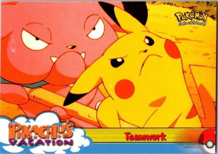 1999 Topps Pokemon the First Movie #54 Teamwork