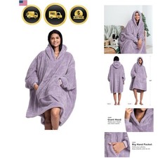 Oversized Wearable Blanket Hoodie snuggle blanket for women men teens warm co...