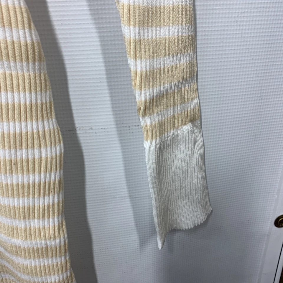 Vestido suéter informal de manga larga tejido con cuello en V talla XL marfil GRACE KARIN para mujer Foto 3 de 4