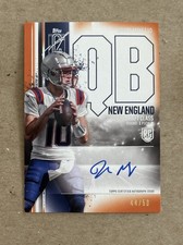 2024 Topps Signature Class Football Drake Maye Orange Rookie Autograph Card /50
