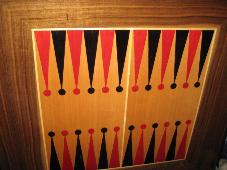 Mesa de juego Notturno Intarsio Sorrento Italia madera con incrustaciones 50+ años A+++TESORO Foto 2 de 4