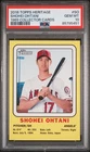 2018 Topps Heritage 1969 Collector Cards #SO Shohei Ohtani PSA 10