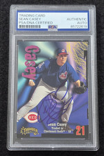 1998 SEAN CASEY Signed Fleer Skybox ROOKIE Card-CINCINNATI REDS-PSA