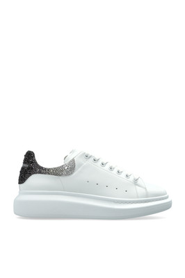 ALEXANDER MCQUEEN Oversized $990 Men's White/Gray Crystal Sneakers New