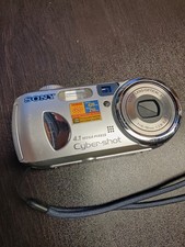 Sony Cyber-Shot DSC-P73 4.1MP Digital Camera Silver Tested And Working