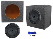 Kicker 48CWR102 COMPR10 10" 800 Watt Car Subwoofer Sealed Sub Box Enclosure