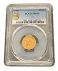 US 1929 Gold $2 1/2 Dollars PCGS MS63 Indian Head