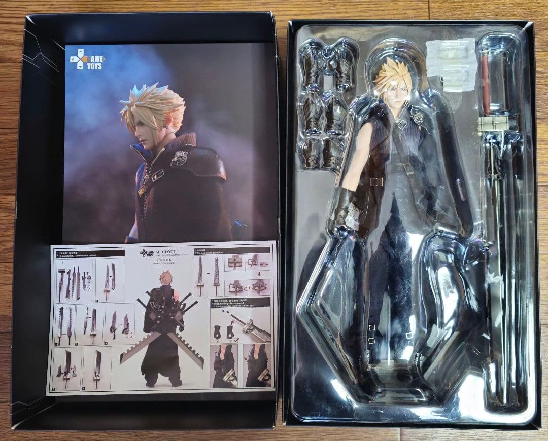 Gametoys FF7 Cloud Strife GT-006A Action Figure 1/6 Model