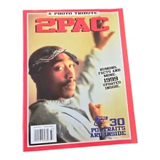 Vintage 90s A Photo Tribute Hip Hop Rapzine Tupac Shakur 2pac 