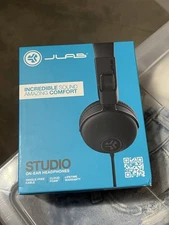 JLab Studio Bluetooth Wireless On-Ear Headphones - Black Free Shipping
