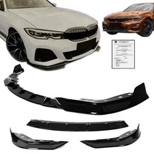Front Spoiler Lippe schwarz glänzend ABE* paßt für BMW 3er G20 G21 Stoßstange
