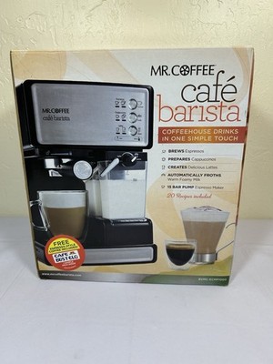 Mr. Coffee BVMC-ECMP1000-RB Café Barista Espresso & Cappuccino Maker -New Sealed