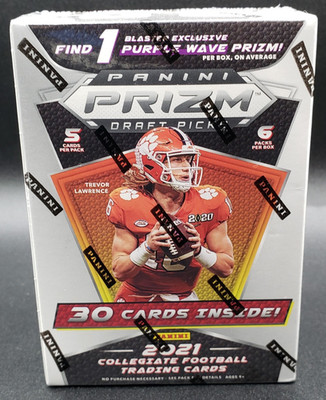 2021 Panini Prizm Draft Picks Collegiate Football Blaster Box New Sealed