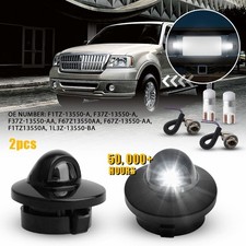 License Plate Light Housing Wiring Harness Socket Bulbs for Ford F-150 Lincoln U