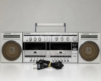 SCHNEIDER TR 5820 Boombox GhettoBlaster Vintage FM Testé &Fonctionnel Bien Lire - Photo 1/4