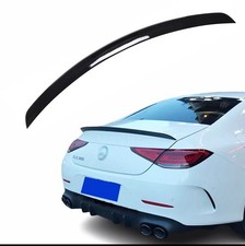 Mercedes Benz C257 2017+ Heckfl&uuml;gel Spoiler Umbau Gl&auml;nzendes Schwarz AMG LINE