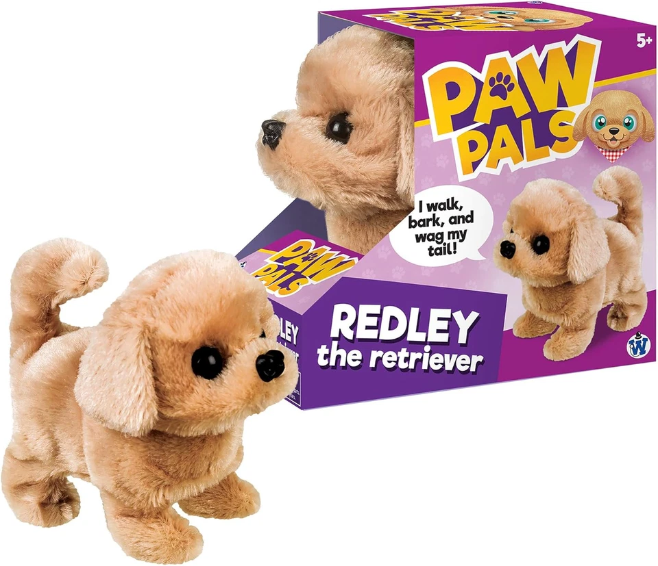 , Inc. Redley the Retriever - Lindo, tierno, peluche que funciona con pilas para perros juguete paseos Foto 3 de 4