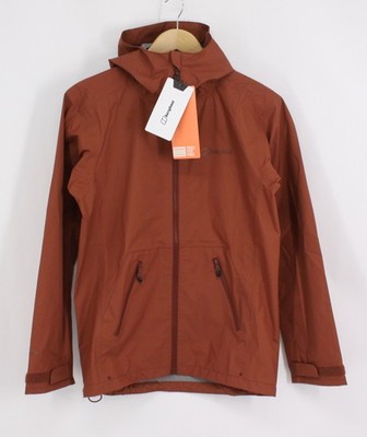 BERGHAUS HERREN DELUGE PRO 2.0 SHELL JACKE WASSERDICHT GRÖSSE XS DKRED UVP £110 IB
