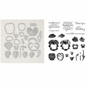 PANSY PATCH Metal Cutting Dies And Stamps for Scrapbooking card 