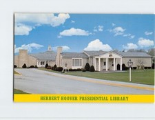 Postcard Herbert Hoover Presidential Library West Branch Iowa USA