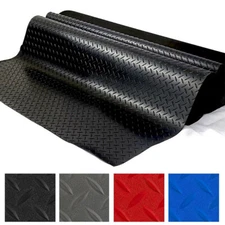 Garage Floor Mat Vinyl Flooring Roll Trailer Floor Covering Flooring Raised Mat