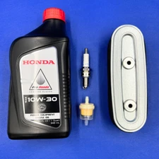 Tune up kit for Honda GXV160 w/ oil spark plug F7TC 17210-Z1V-003 fuel filter