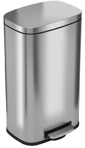 iTouchless SoftStep 8 Gallon Stainless Steel Step Trash Can, 30 Liter