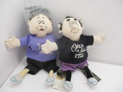 VTG Russ Fifty & Fantastic Geezer Gallery The Oldtimers Stuffed Doll Couple
