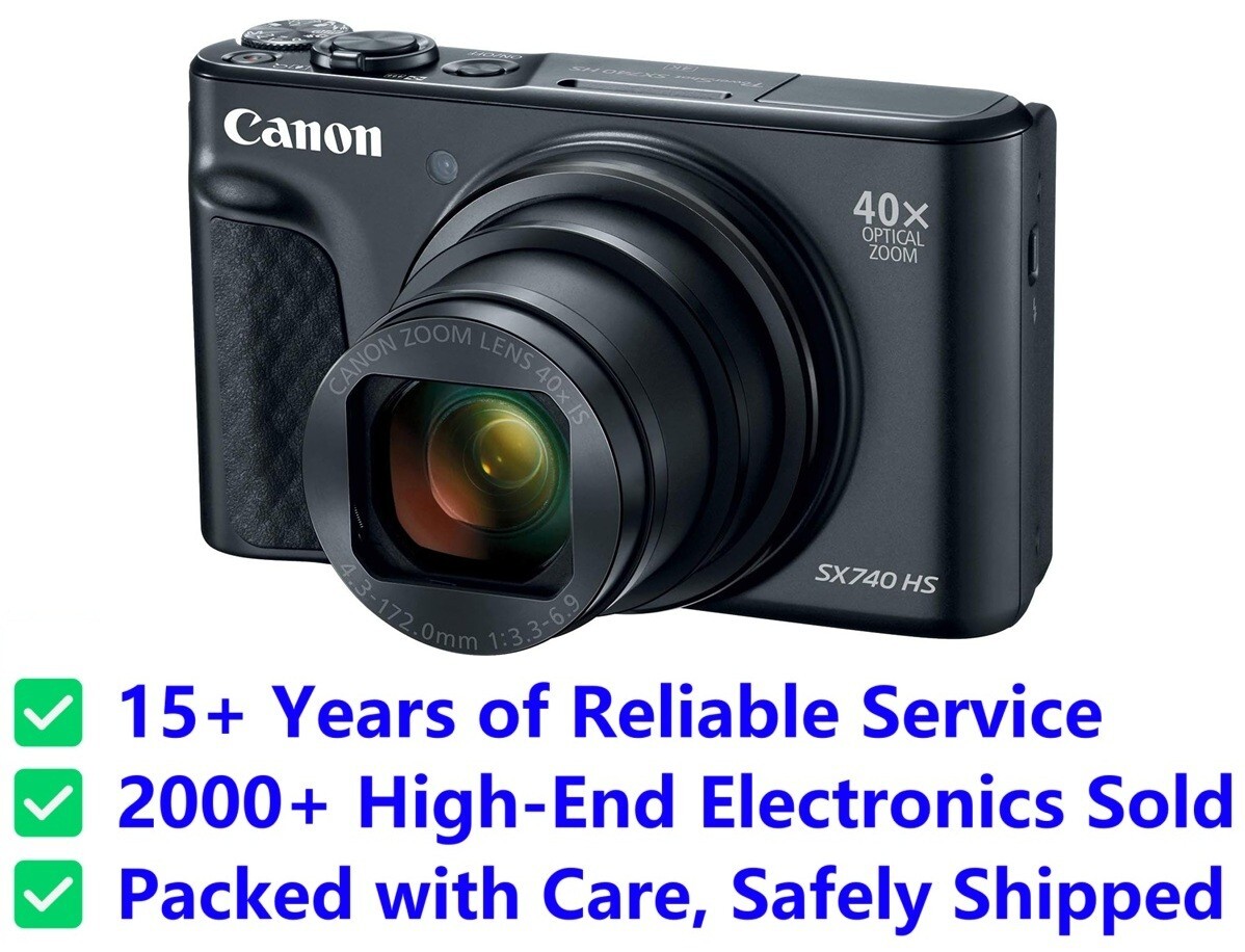 Canon PowerShot SX740 HS 4K UHD 20.3MP Compact Digital