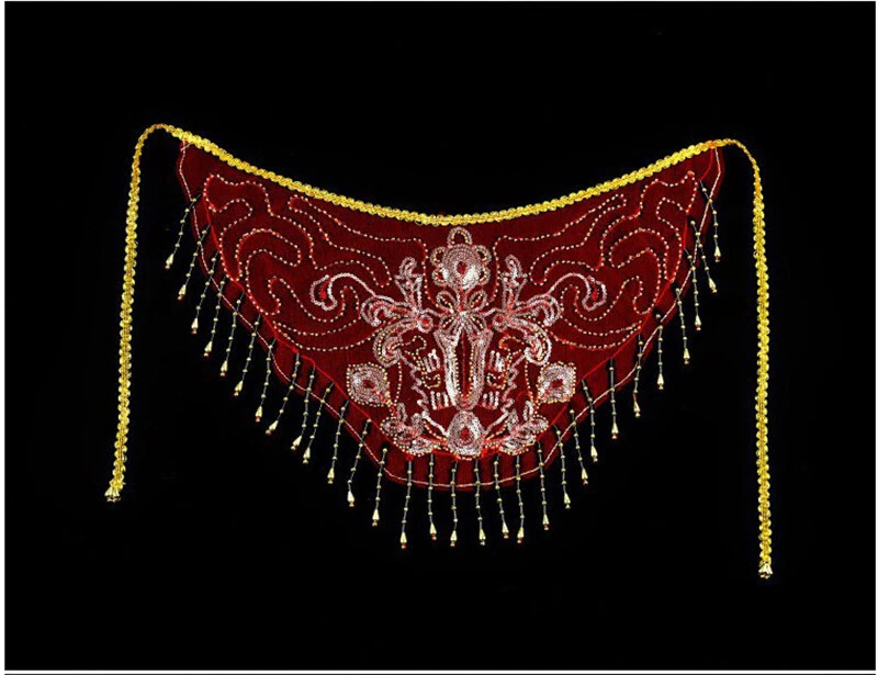 Sexy Women Lady Glitter Tassel Face Veil Party Dancing Belly Dance Costume Decor - Image 4 of 4