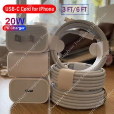 3 Pack 20W Upgrade Super Fast Charger Type C For iPhone 14 13 12 11 Pro Max Xs 8