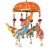 Indian Traditional Categories Elephant Orange Umbrella Hanging Layer Five Door Indian Traditional Categories Elephant Orange Umbrella Hanging Layer Five Door