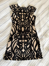 Party Cocktail Dress Women's M - Black & Beige
