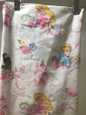 DISNEY 4 PRINCESS  ROD POCKET WINDOW CURTAIN PANEL  57" x 44" 