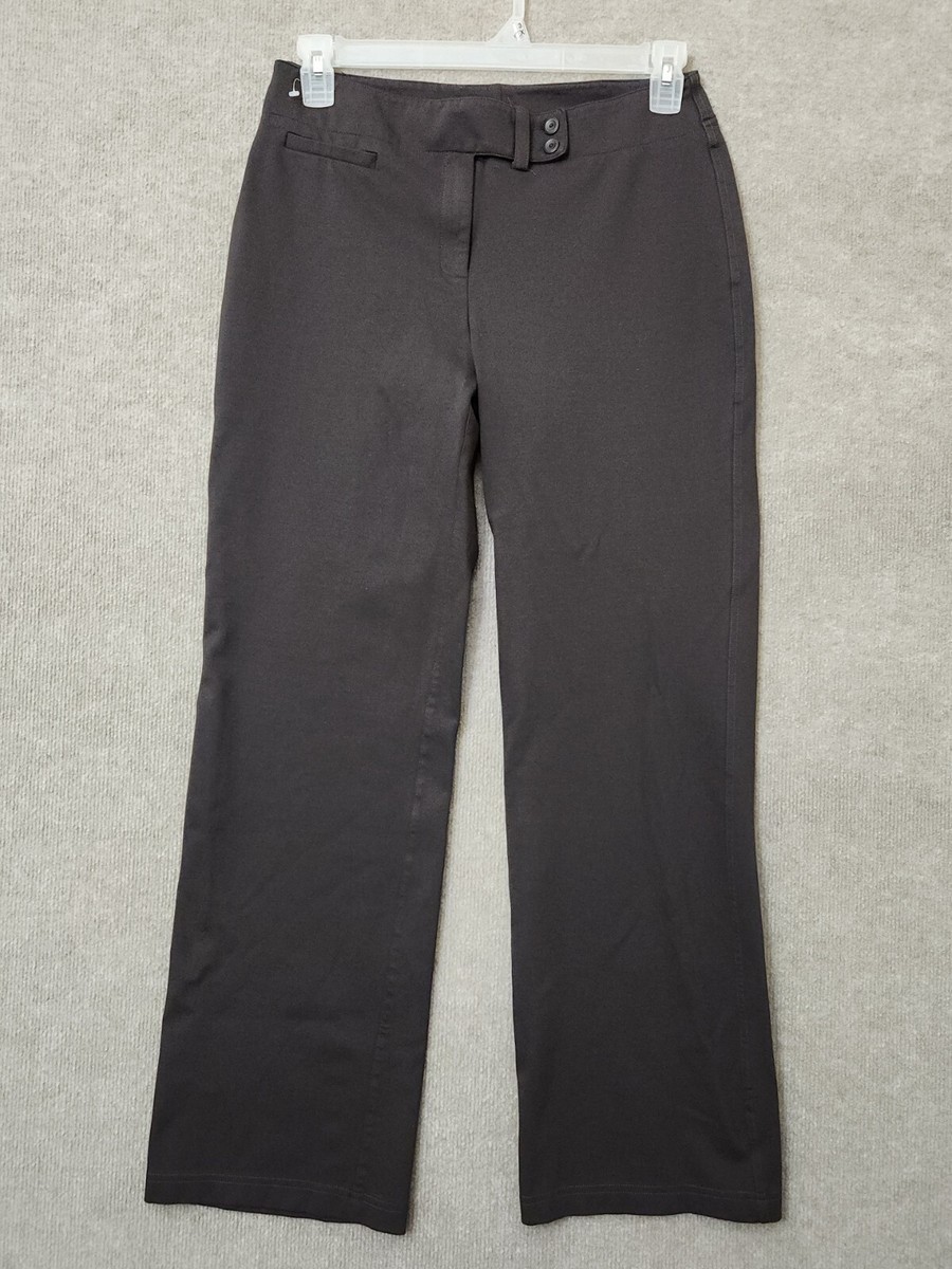 Eileen Fisher Ponte Knit Dress Pants Womens S Brown Straight Wide Leg Stretch Eileen Fisher Ponte Knit Dress Pants Womens S Brown Straight Wide Leg Stretch