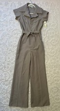 NWT Vintage 70's Jumpsuit Bell Bottoms Women's Sears JR Bazaar Jr. Size 9 NOS