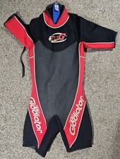 Gladiator Jet G Women S Short Sleeve Short Leg Wetsuit Black Red USA MADE