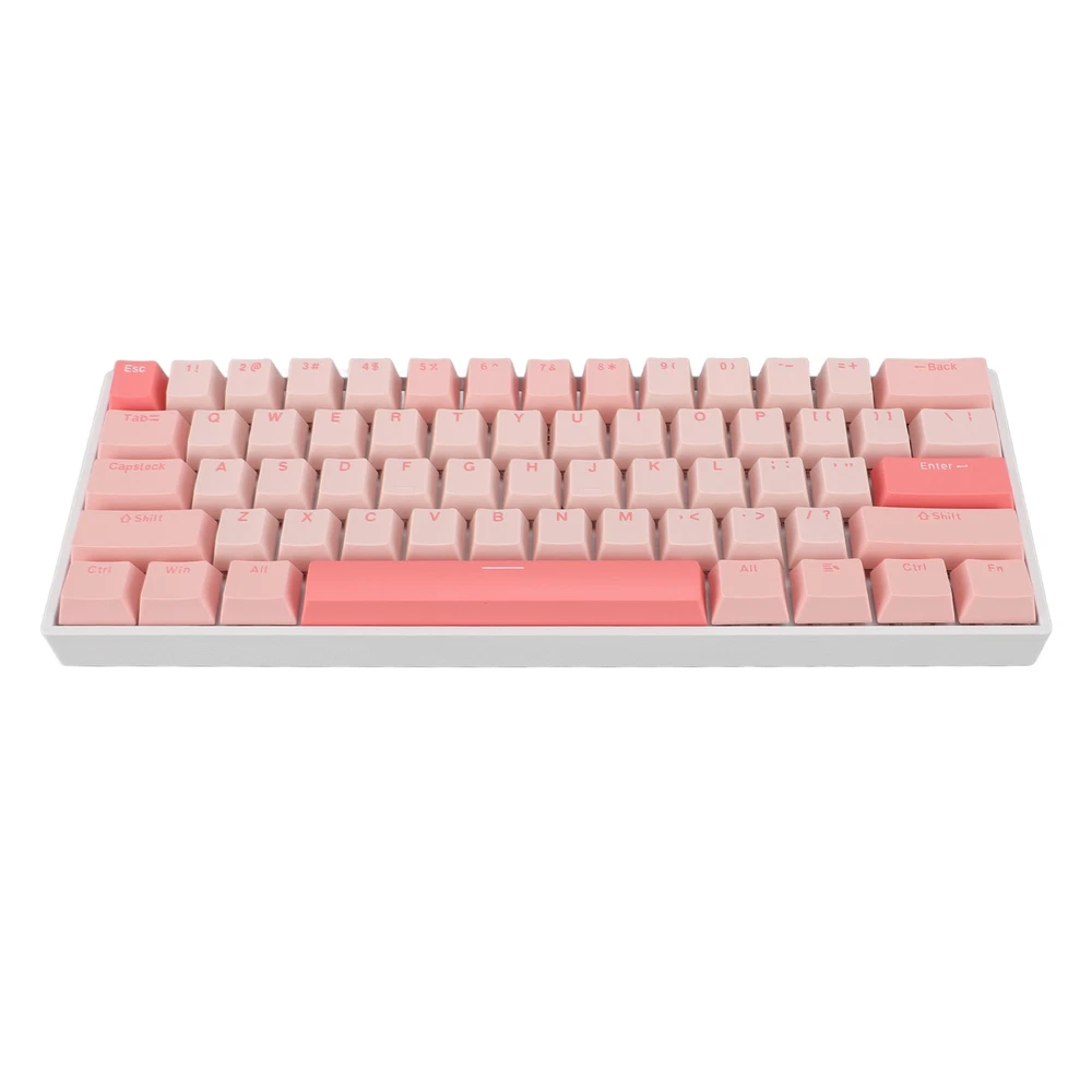 61-Key RGB Mechanical Keyboard with Blue Switches USB-C Wired for Gaming PC Mac