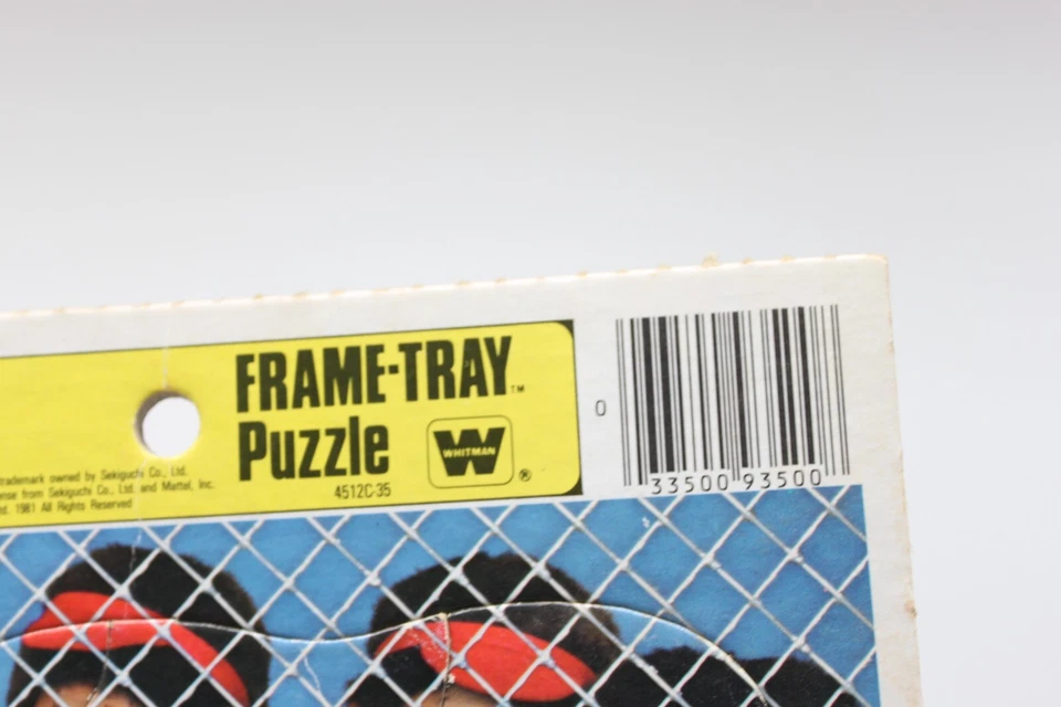 Rompecabezas bandeja marco 12 piezas béisbol Monchhichi original Whitman The Original 1981 vintage Foto 4 de 4