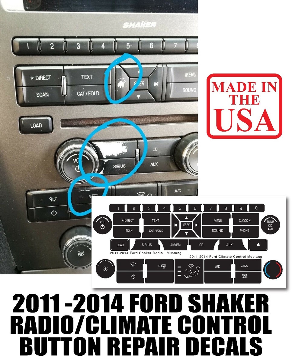 2011-2014 Ford Mustang Dashboard Radio Climate Control Button
