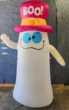 Used 7 FT Tall Ghost W/ Hat Has Been Alterted Airblown Inflatable Halloween