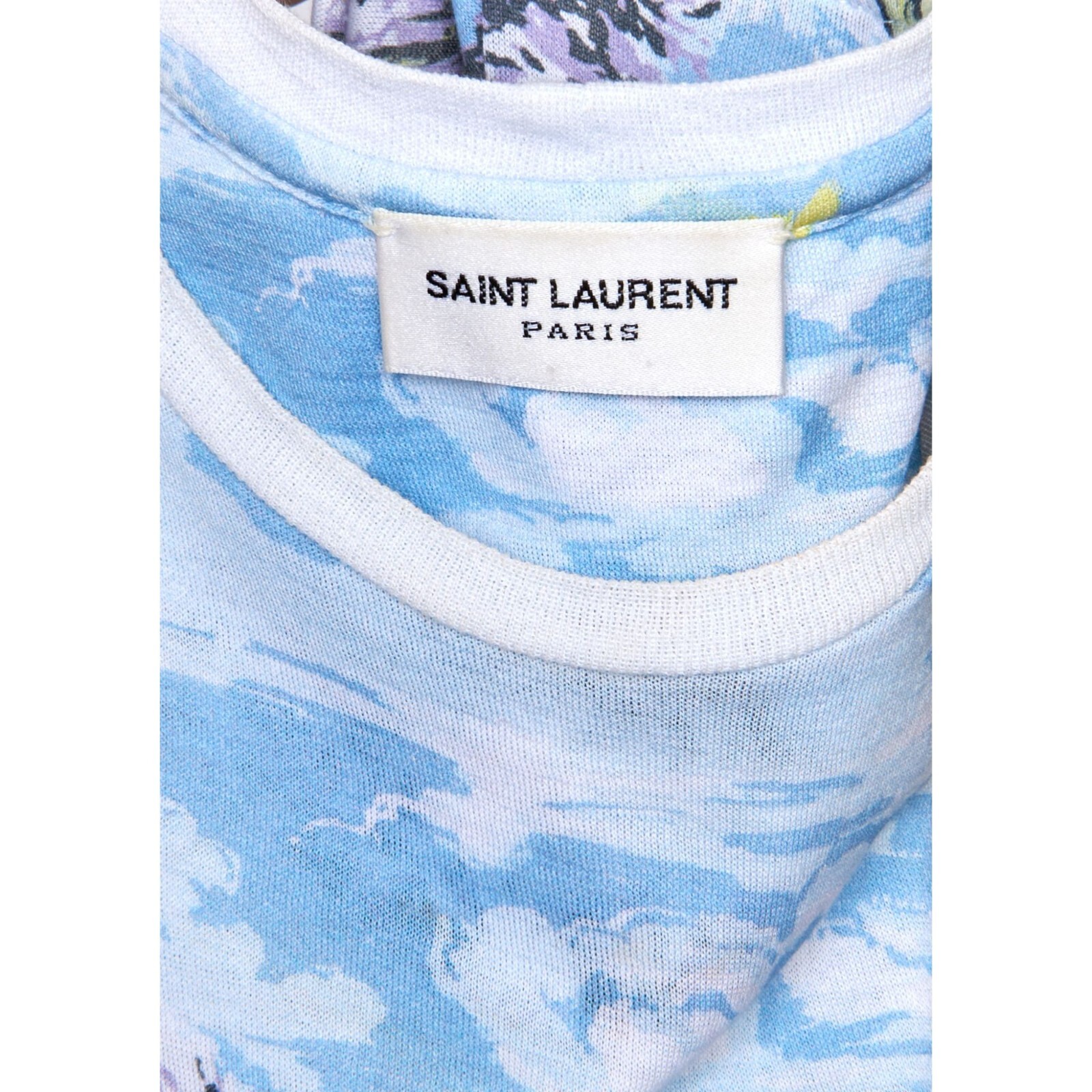 Top hawaiano Saint Laurent YSL surf vacanze resort retrò spiaggia anni 70 donna XS