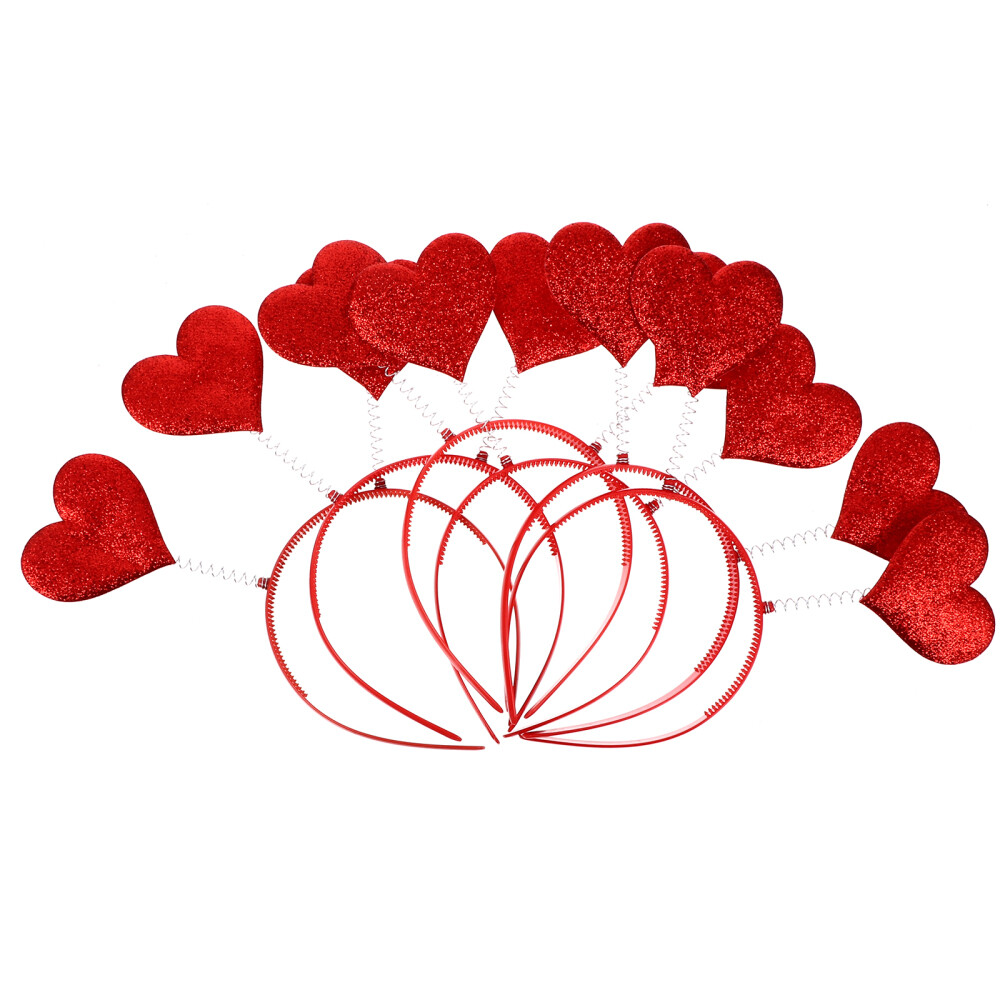 6PCS Red Accessories Creative Valentines Day Heart Headband  display picture 2