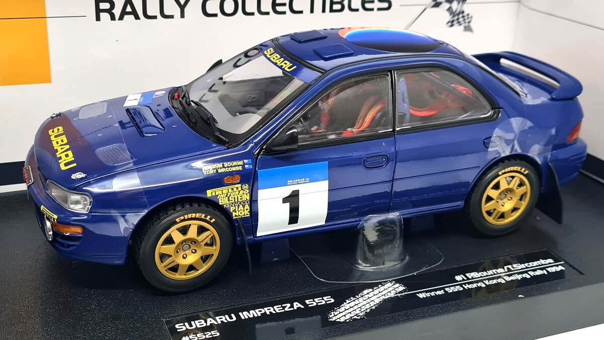 Sunstar 1/18 Subaru Impreza WRC 555 Winner Beijing Rally