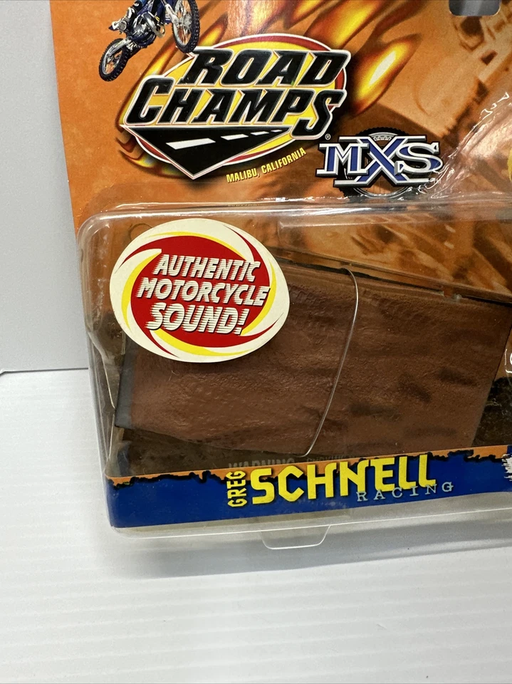 Juguete de motocross Mxs Greg quick vintage sellado Yamaha Yz Moto Road Champs Foto 2 de 4