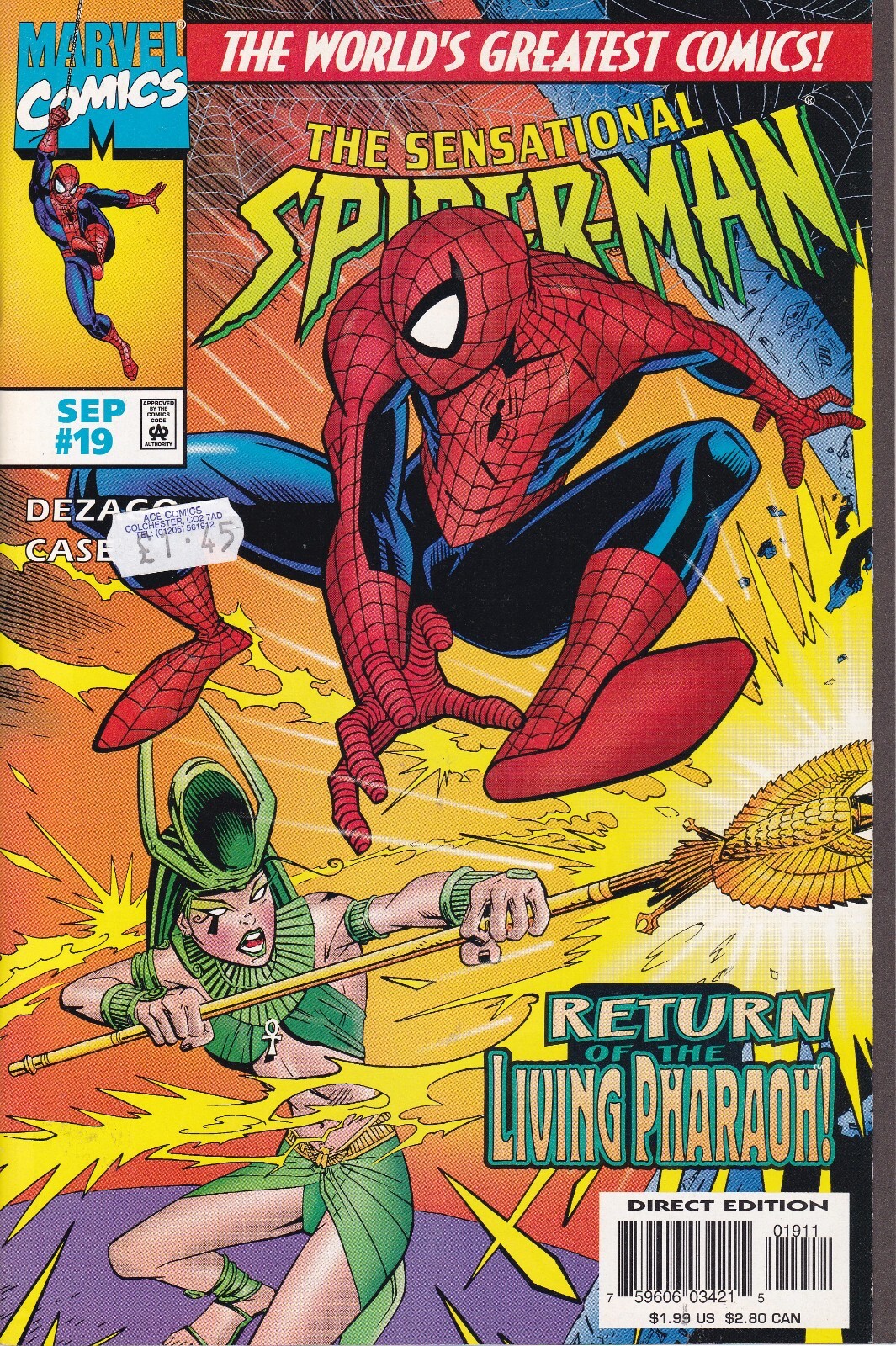 SENSATIONAL SPIDER-MAN #19 (1996) - Back Issue