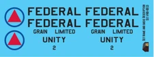 N Scale - Grain Elevator - Federal (Unity 2) Decals